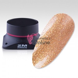 Gel UV 2M Beauty - color NF 24 auriu cu sclipici, 5 g, fara fixare